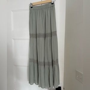 New with tags olive green midi skirt